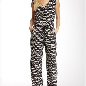 Nordstrom Max Studio Sleeveless Romper w/pockets L